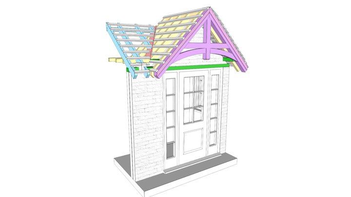 PORCH CONSTRUCTION 3D Model