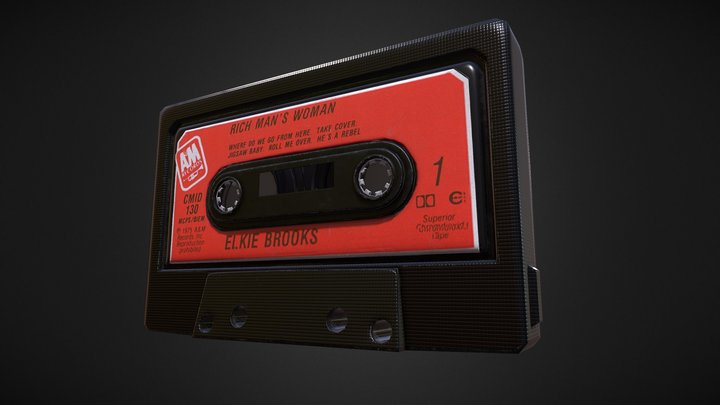 Music Tape Elkie Brooks 3D Model
