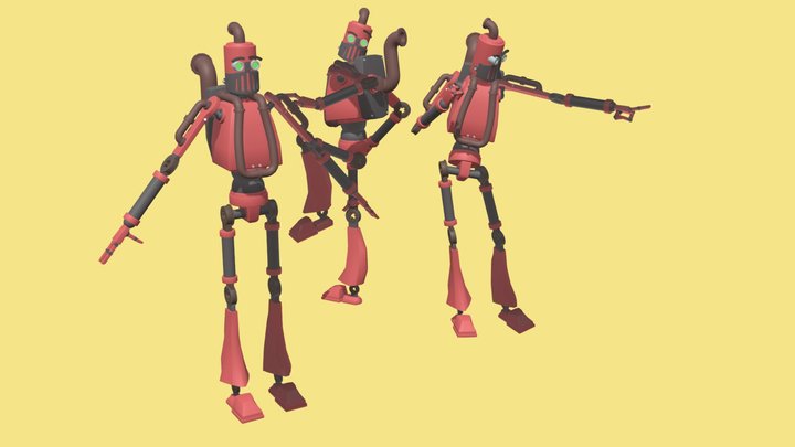 Steampunk Robot 3D Model