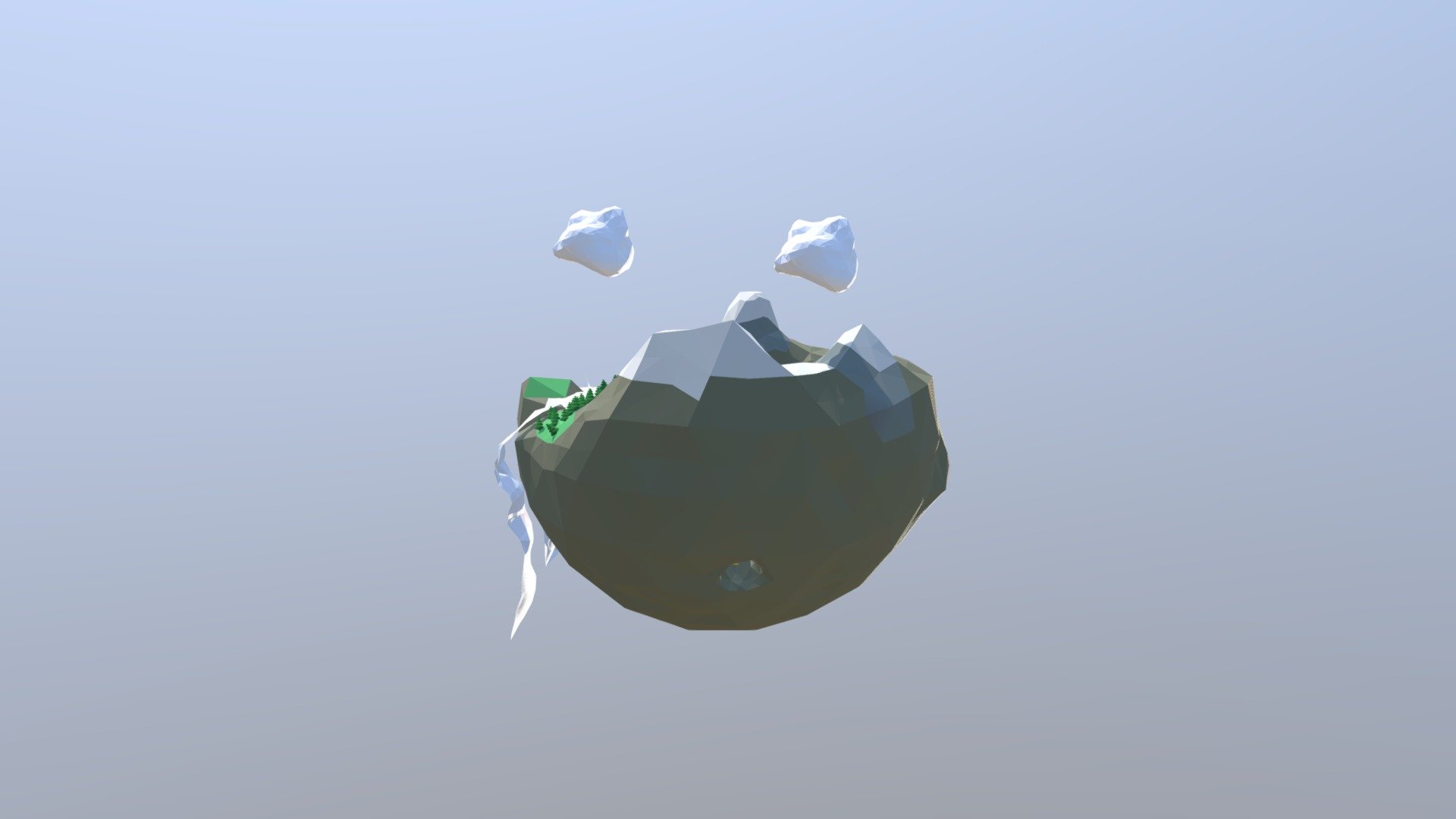 low poly island