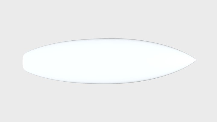 Custom - Troy 6'4 HP All Arounder Surfboard 3D Model