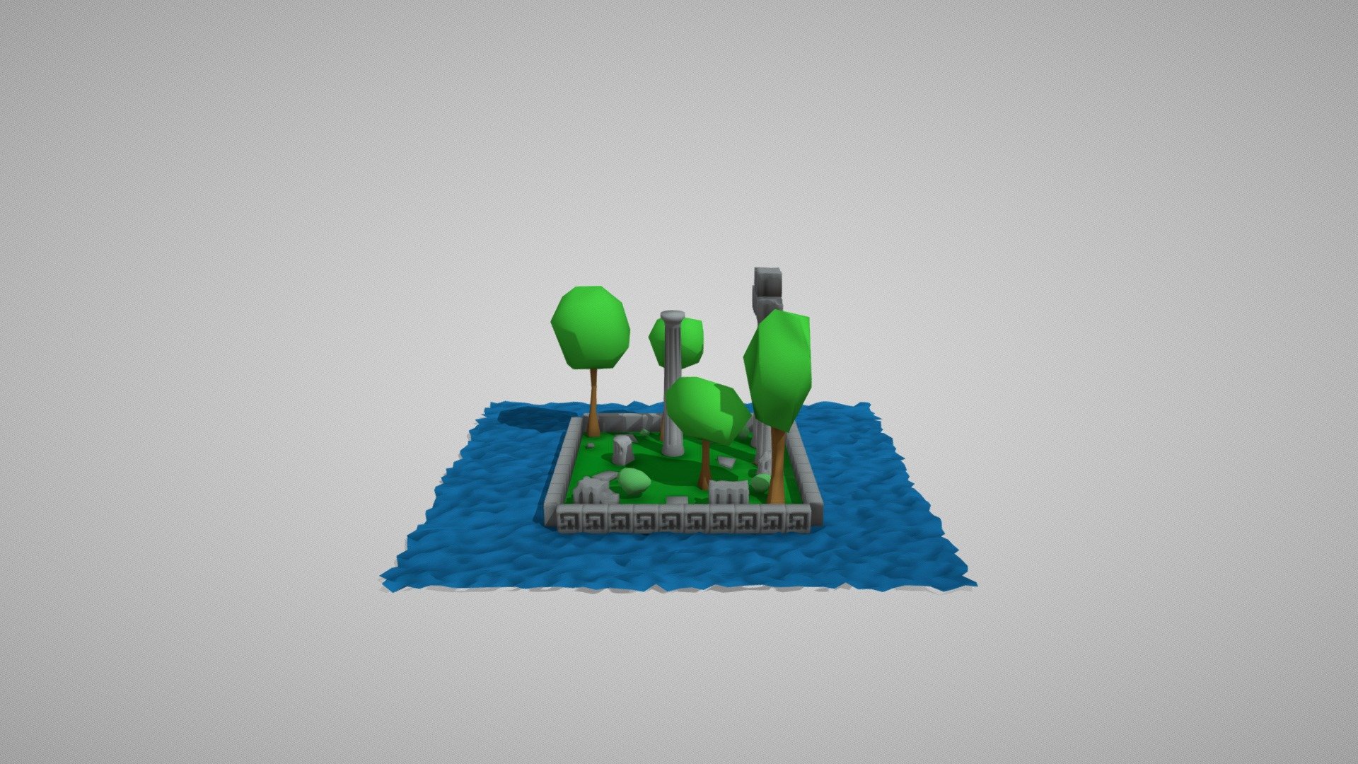 Greek Ruins Diorama