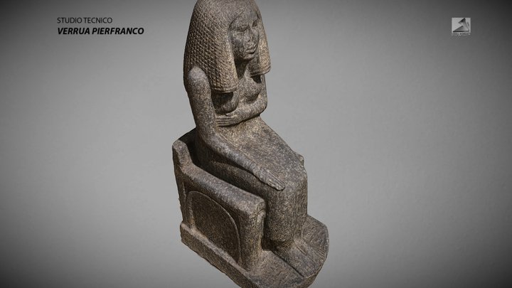 Statua -  Principessa Redji, A. R., III dinastia 3D Model