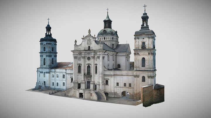 Twierdza NMP w Berdyczowie - kościół 3D Model