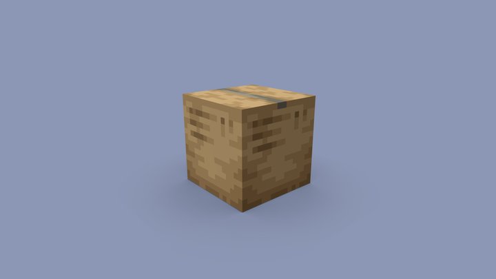 Cardboard Box 3D Model