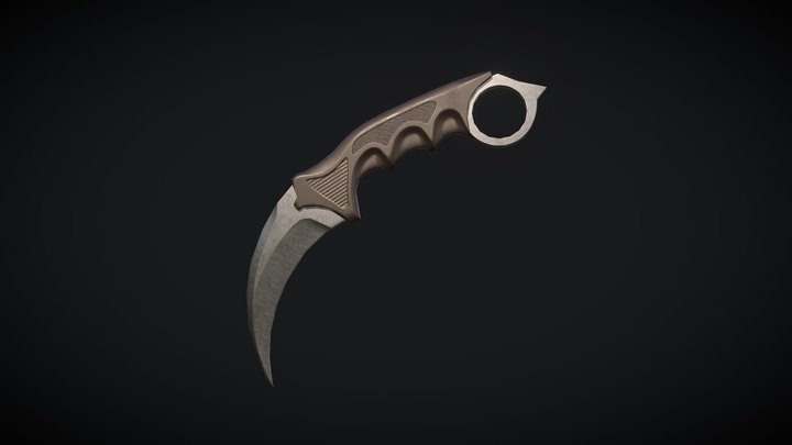 Karambit - Lowpoly – Modello 3D gratuito STL