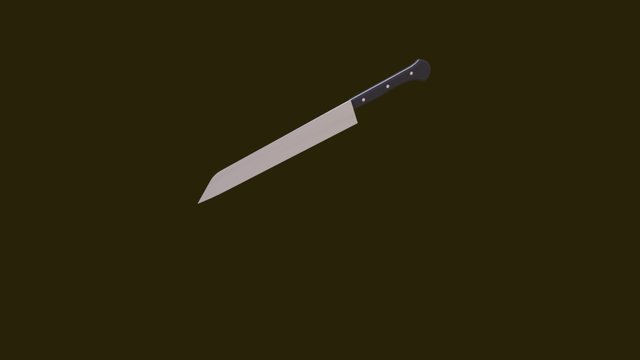 Kitchen Knife 3D Model