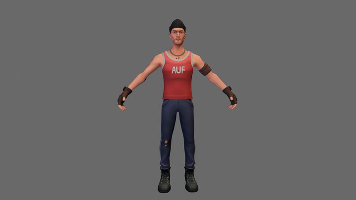 Character Lout (Test Task) 3D Model
