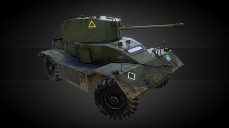 (ANIM) COH2: The British Forces - AEC Patrolling 3D Model