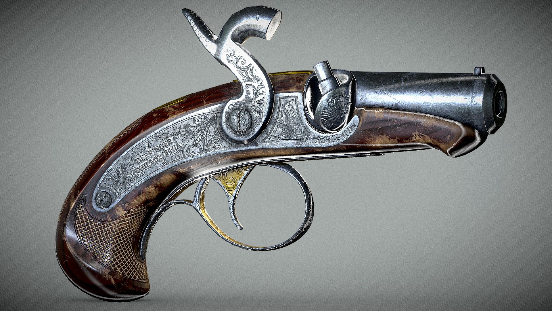 PHILADELPHIA DERRINGER - 3D model by Ika3D (@ikagogava