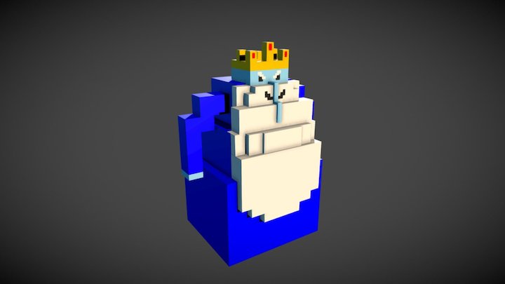 Voxel Ice King 3D Model