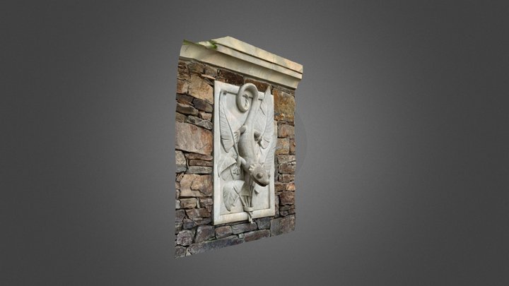 Salamander Wall Detail - Longwood Gardens 3D Model