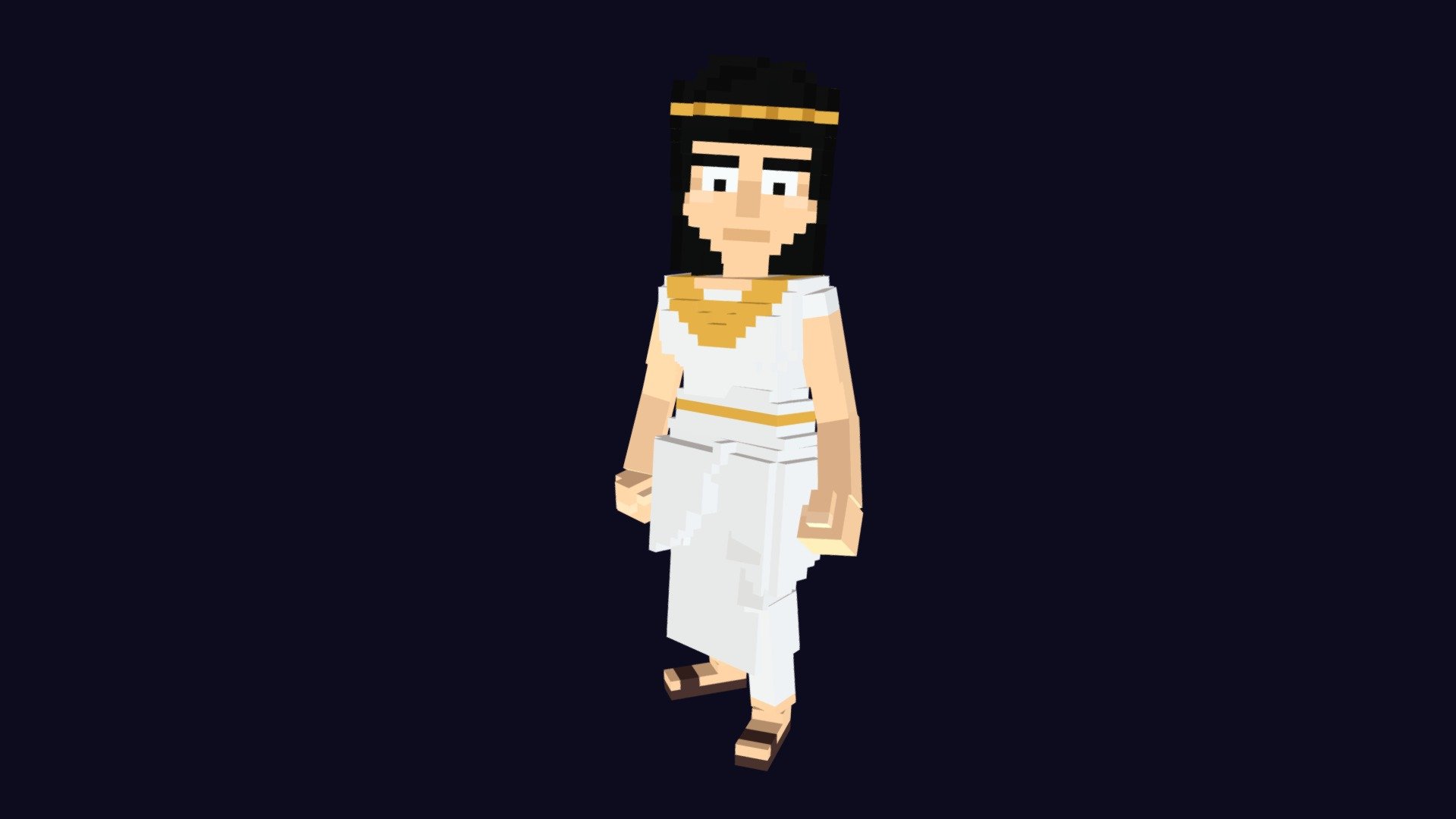 Voxel Female Slave Character - 3D Lowpoly Model - Buy Royalty Free 3D ...