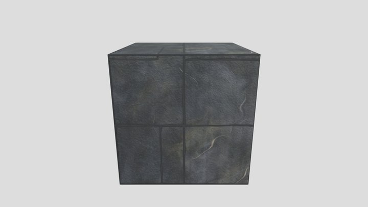 Metal Cube 3D Model