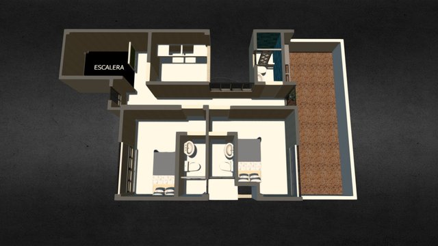 CUARTO PISO-AMPLIACIÓN / PUEBLO LIBRE N°2 3D Model