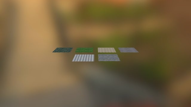 Texture Display Planes 3D Model