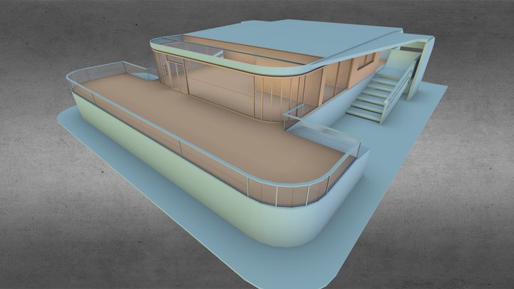 Futuristic house model WIP 2
