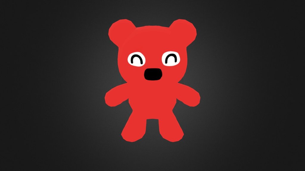 Red Bear - 3D model by merlin.mustache [b55c5a7] - Sketchfab