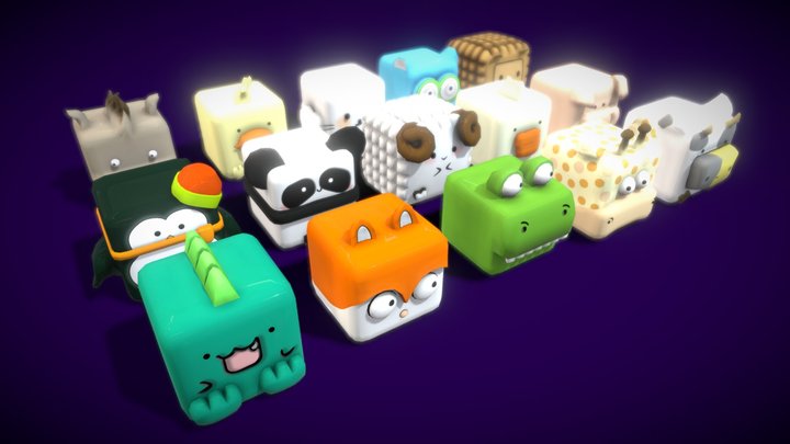 V5_ Box Animal 3D Model