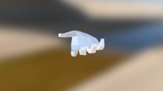 LowPoly_Hand 3D Model