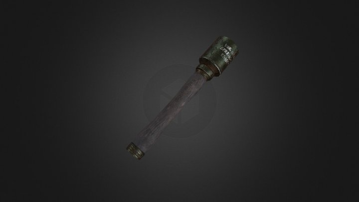 Stick grenade 3D Model