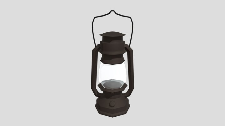 Low Poly Lantern 3D Model