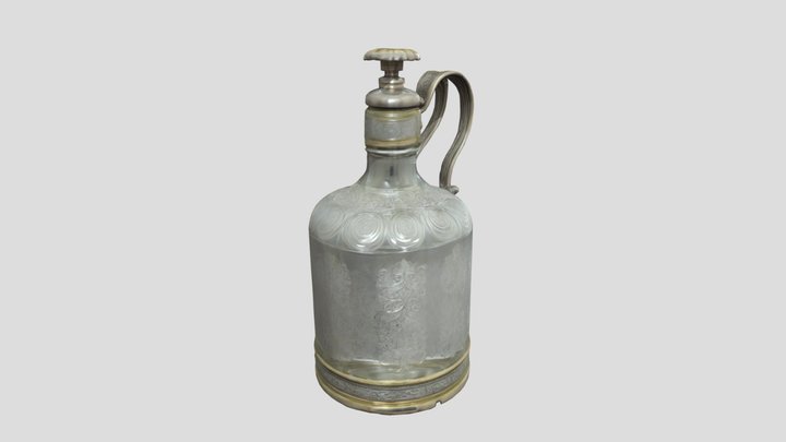 Antique Decorative Bottle 3D Model