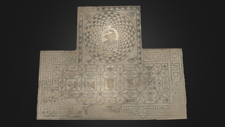 Mosaico de Baco de Puerto Real, Cádiz 3D Model