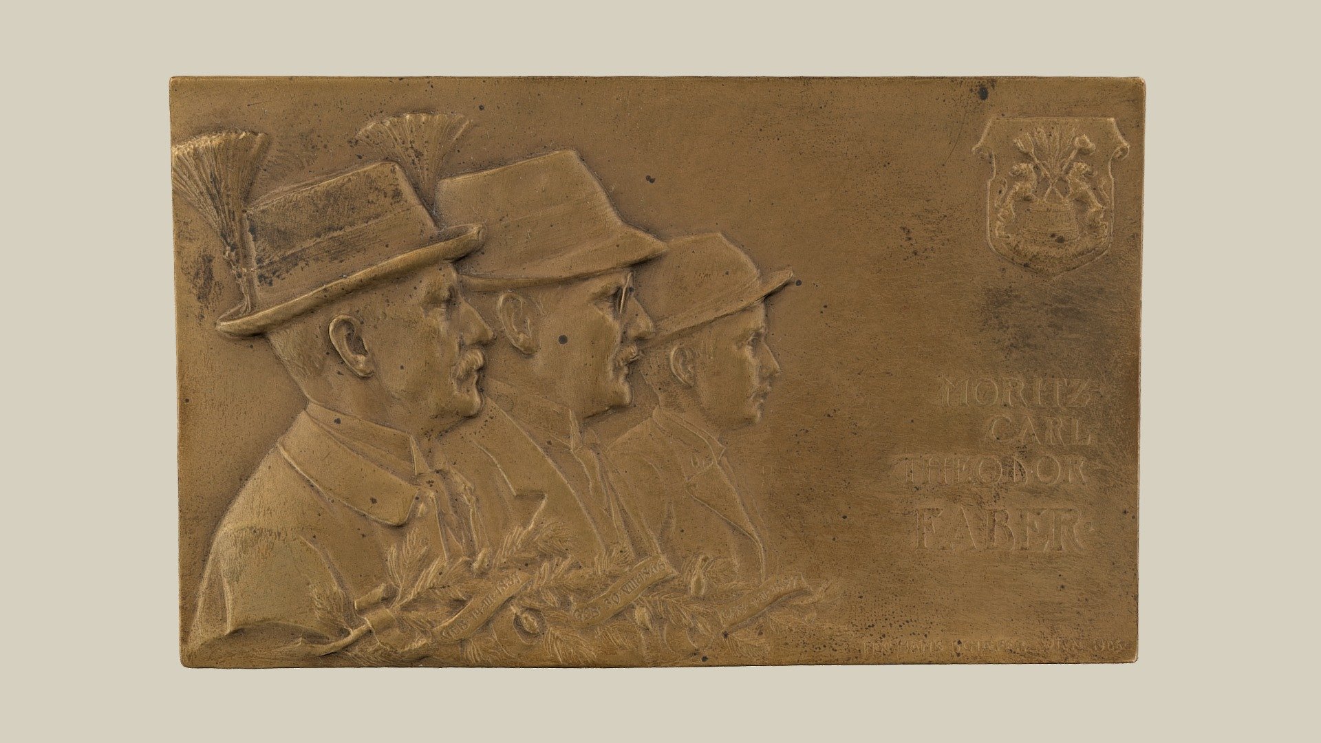 Plakette Faber — Sketchfab embed 3D viewer