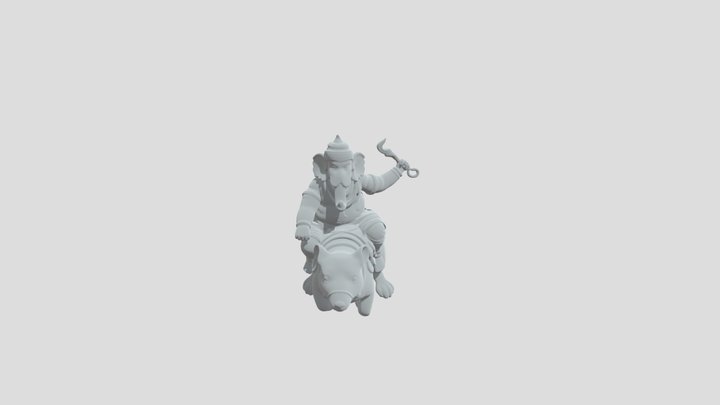 Ganesha Riding a Rat – Kostenloses 3D-Modell STL