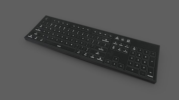 Keyboard 3D models - Sketchfab