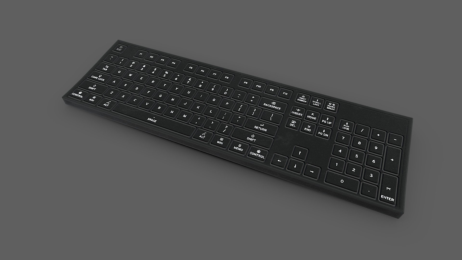 Basic keyboard - Download Free 3D model by Sousinho [b565f2c] - Sketchfab