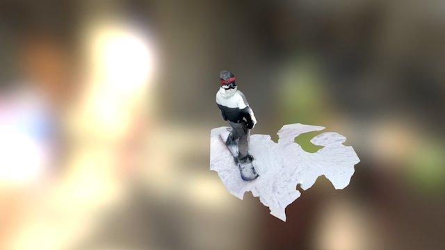 Snowboarding 3D Model