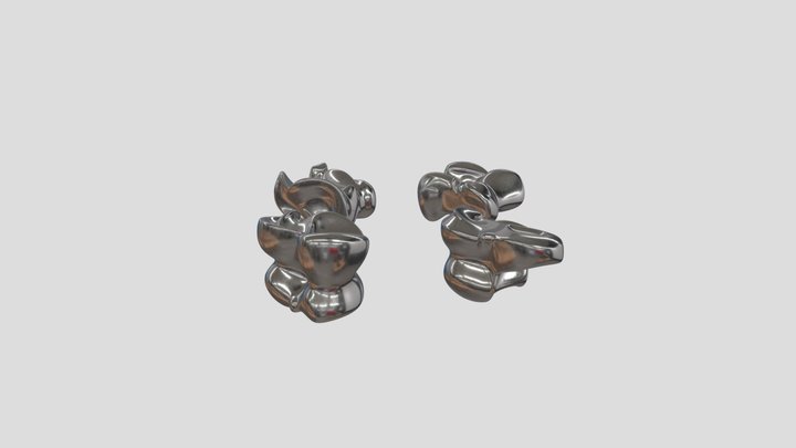 Asyk – Traditional Kazakh Game Piece 3D Model