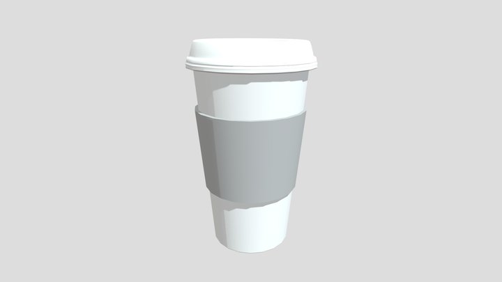 Coffee cup mesh (with UV map) 3D Model