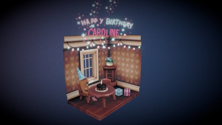 Happy Birthday 3D Model