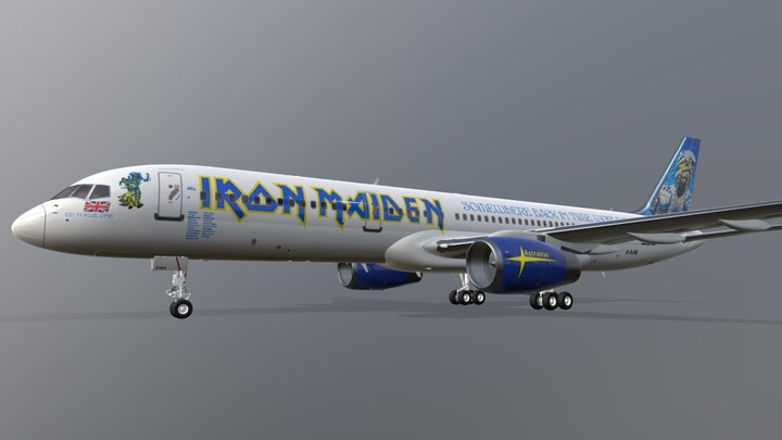 Iron Maiden's 757-200 Ed Force One (2008) 3D Model