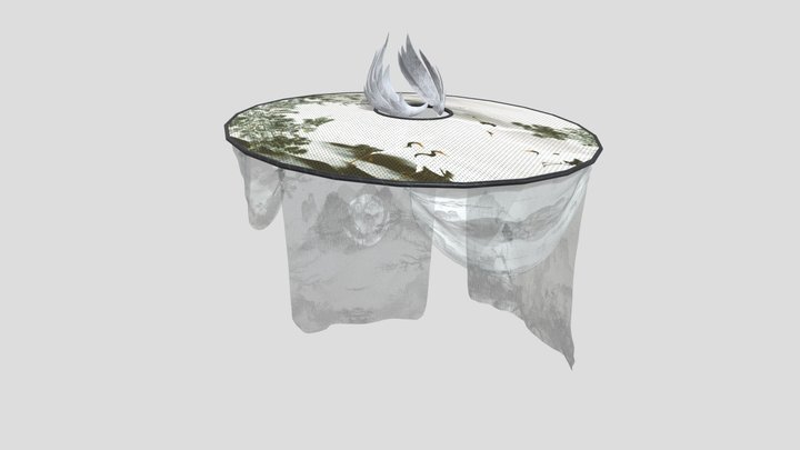 [Accessory] Chinese ancient inkpainting hat 3D Model