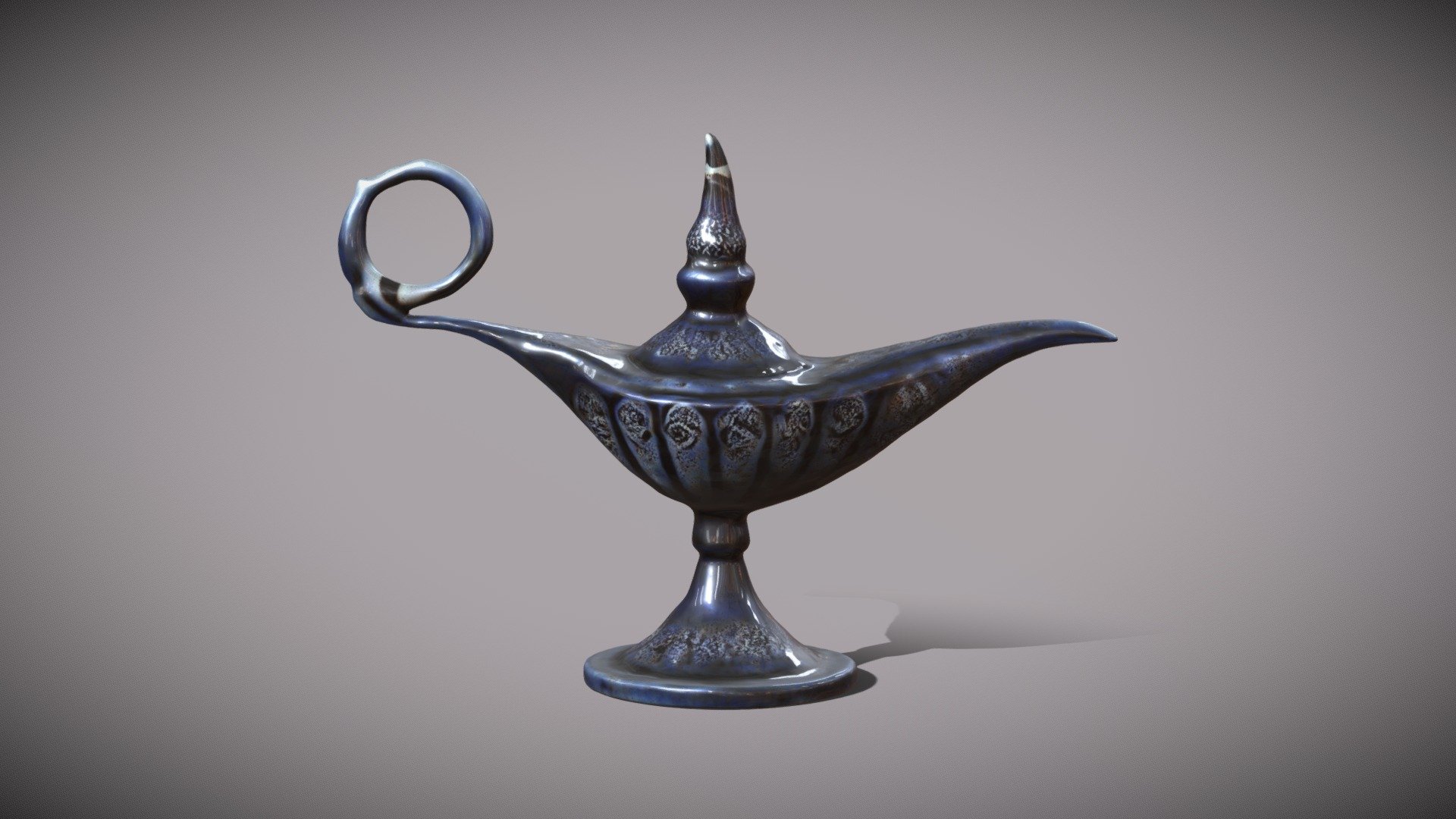 Aladdin genie lamp 3D model 3D model