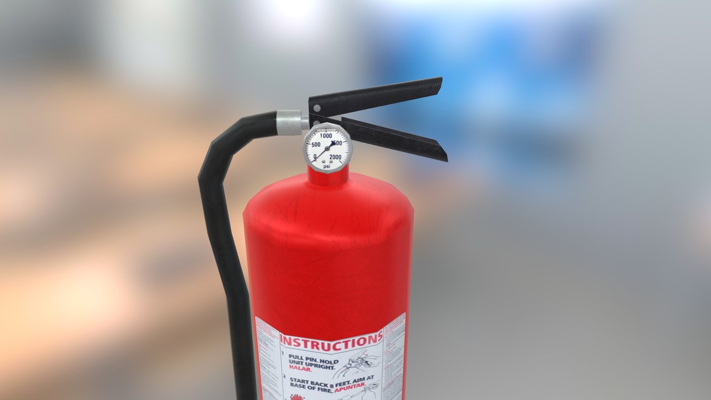Fire Extinguisher Download Free 3D model by Nicholas Record (nrecord