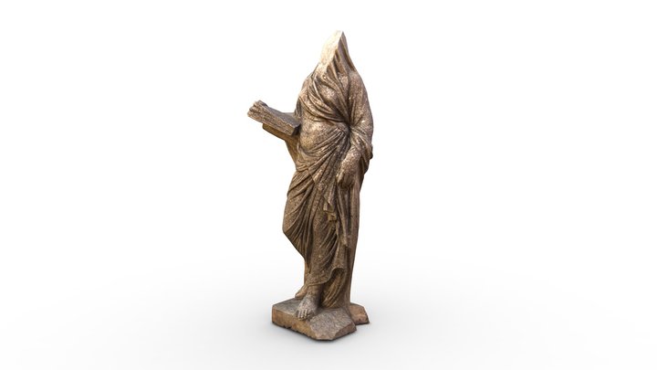 Funerary sculpture - Lady with veil 3D Model