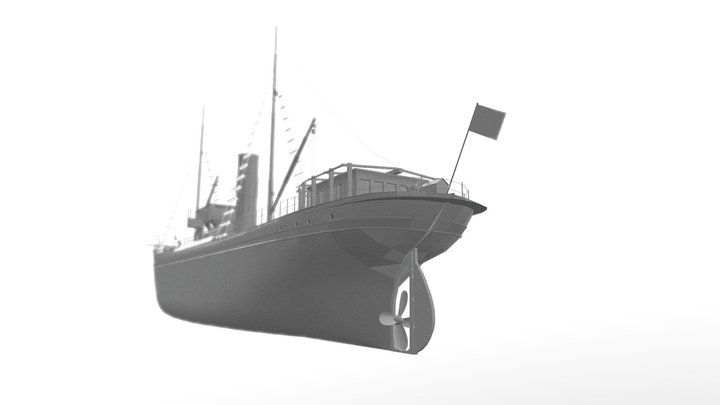 Historical Ship Model (Geometry Test) 3D Model