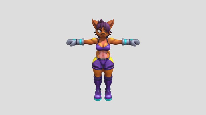 Kincaid the Wolf 3D Model