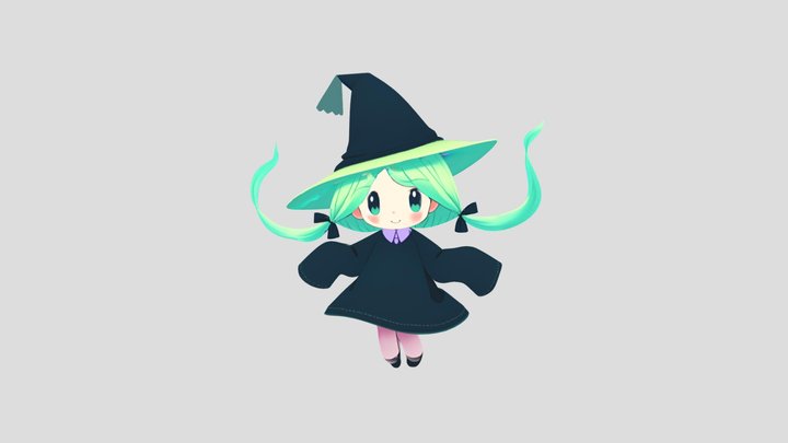 Luma the Little Witch 3D Model