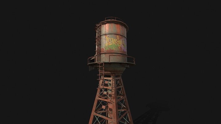 Water Tower 3D Model