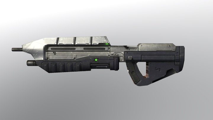 Halo: MA4B Assault rifle 3D Model