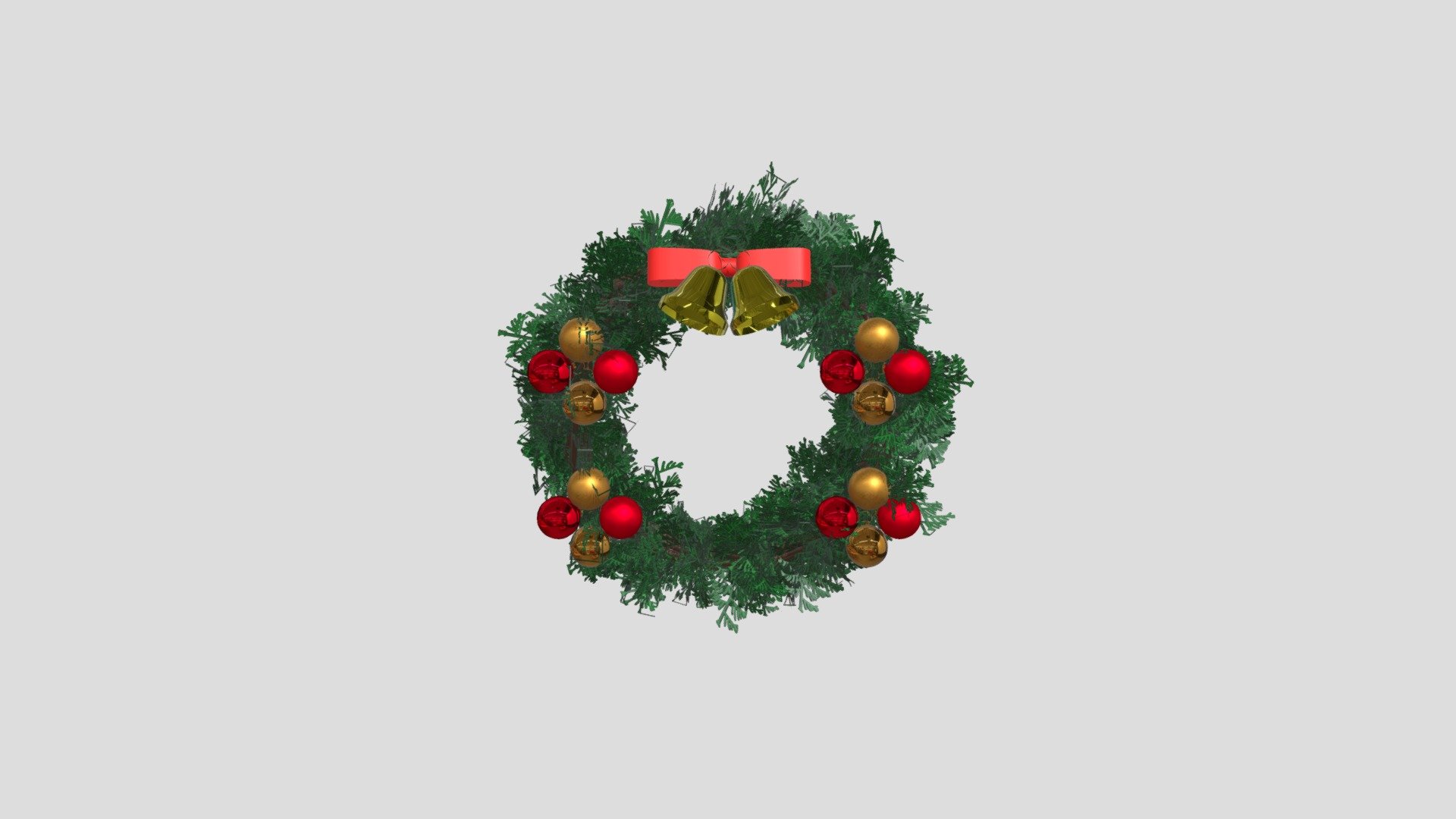 Xmas Wreath - 3D model by DiOMeta [b56dcc2] - Sketchfab