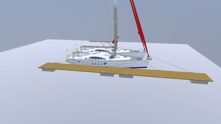 Yacht Rafting 3D Model