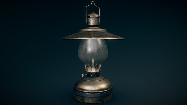 Old Oil Lantern - FanArt 3D Model