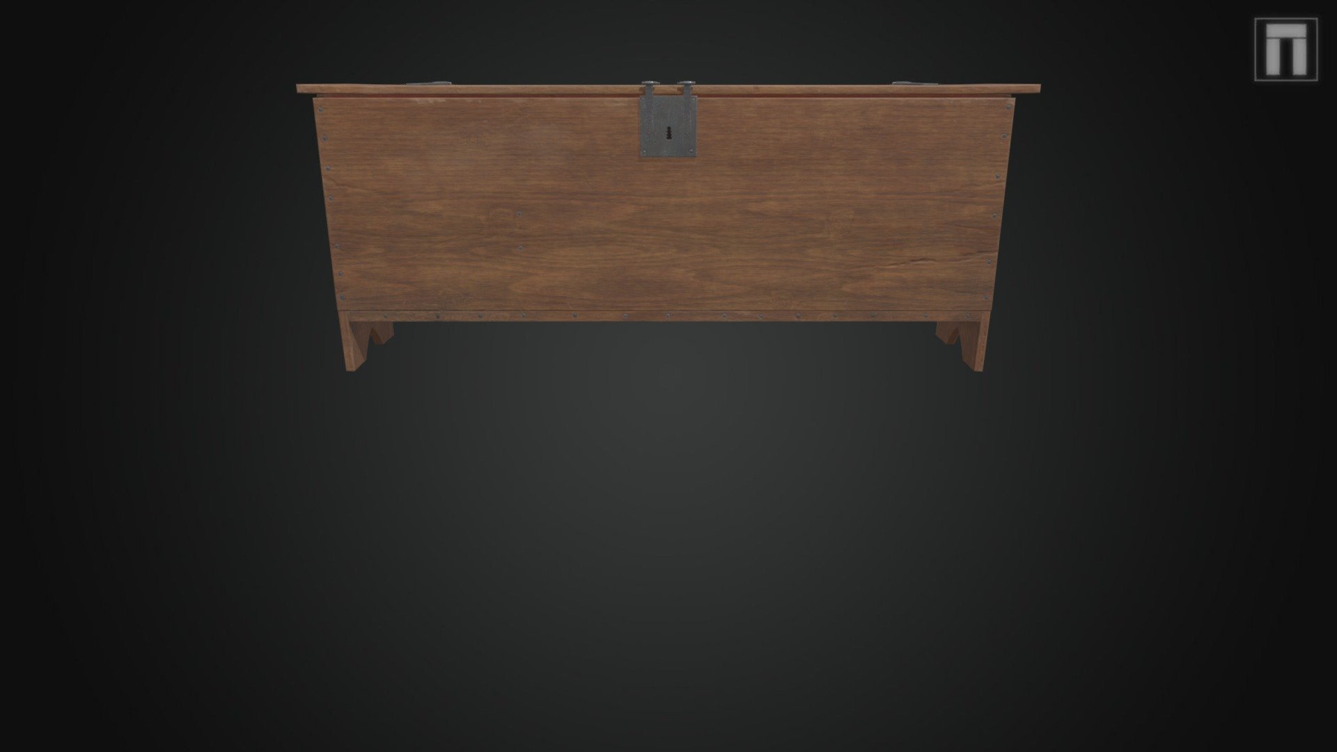 Medieval Long Chest — Sketchfab embed 3D viewer